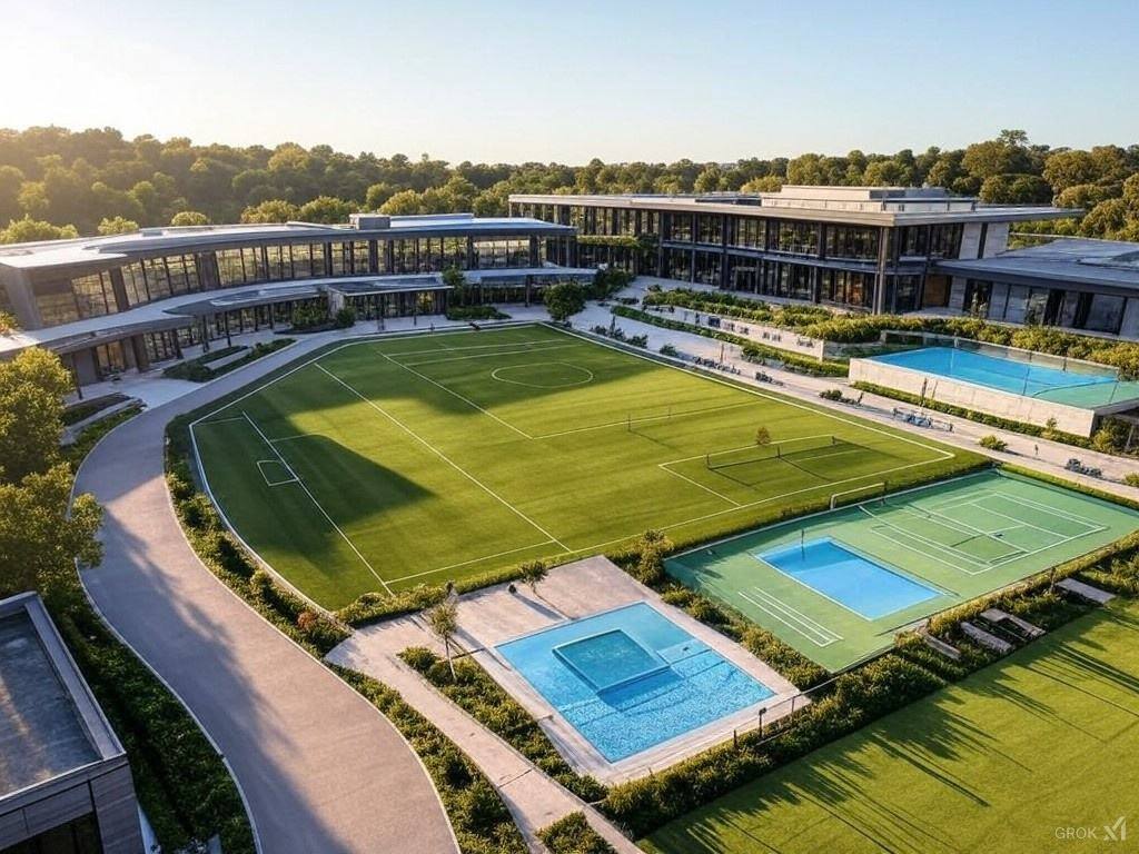 Rendering of the sports complex